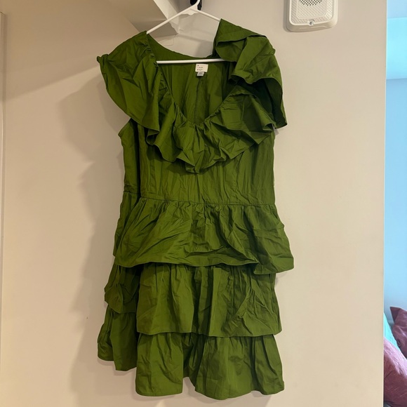 A New Day Green Ruffled Dress SZ XXL - Picture 3 of 4